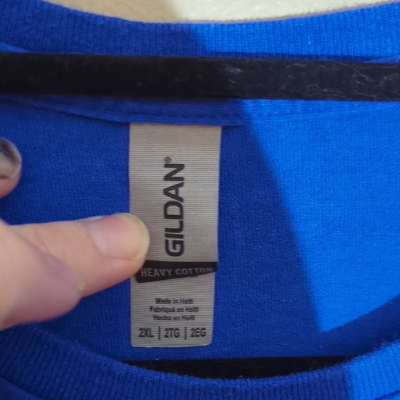 Gildan Blue Short Sleeve Tee - Picture 5 of 6